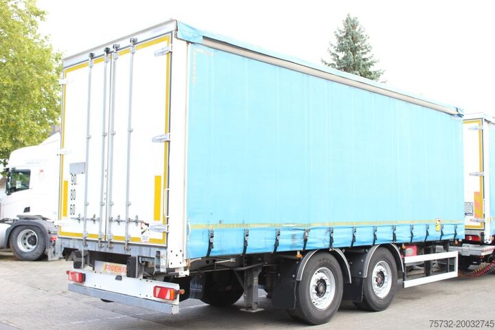 Anhänger mit Pritsche & Plane Fruehauf Fruehauf 2-Achser SAF Edscha Alu Bordwände