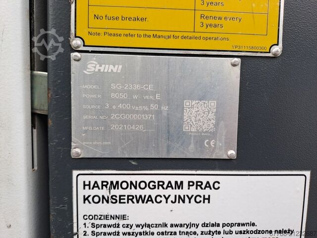 Plastic granulator mill SHINI SG-2336