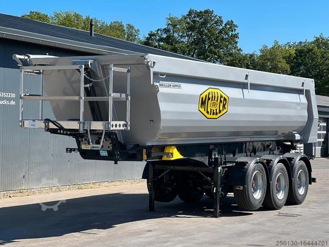Kipper Auflieger MEILLER KISA 3 Stahlkippmulde m. Liftachse Rollplane