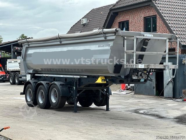 Kipper Auflieger MEILLER KISA 3 Stahlkippmulde m. Liftachse Rollplane