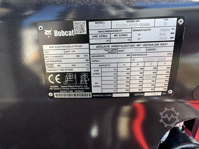 Wózki widłowe z napędem Diesla Bobcat D160S-9 Neugerät 60 Monate 0% Finanzierung ab Lager verfügbar