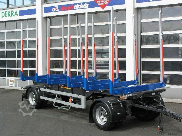 Rimorchio portatronchi Ebert KHA 18 Kurzholz-Anhänger NEU