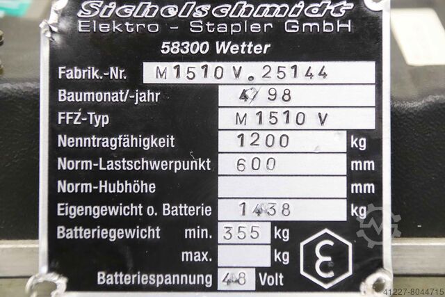 Kontrolu Zapi Sichelschmid SEM-1 M 1510 V