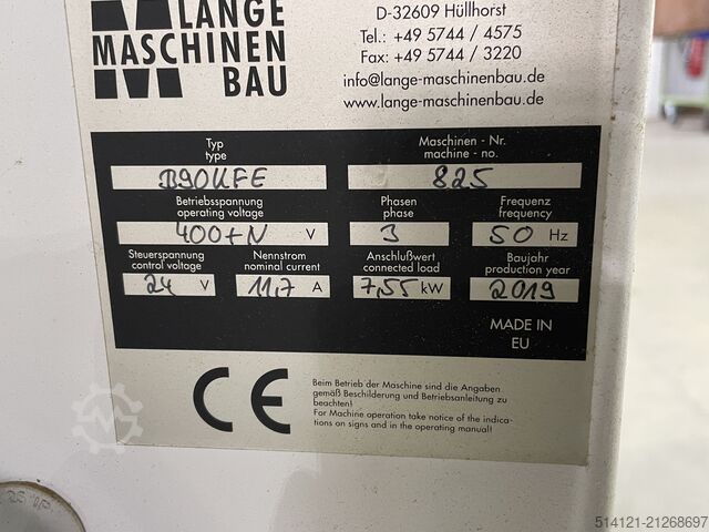 Lange B90KFE kantenaanlijmmachine Lange B90KFE