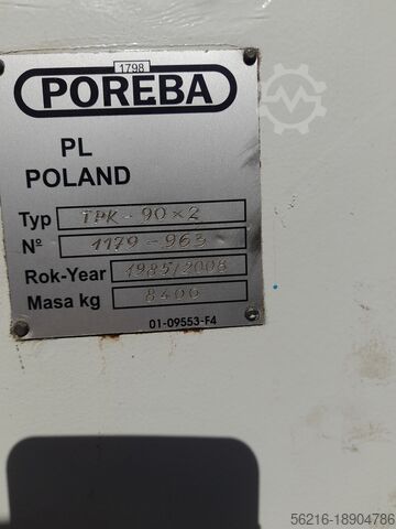 Centrale draaibank PORĘBA TPK 90 x 4000
