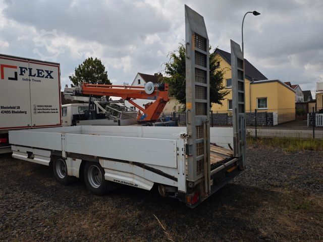 Dieplader oplegger  Alga TAT B-180, 7,3 mtr., Rampen, 19to. GG. low
