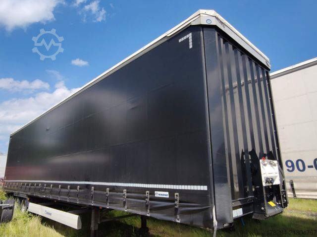 Auflieger mit Pritsche & Plane KRONE Mega Liner SZP 18 Edscha, hydraulisches Hubdach