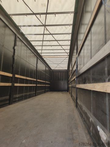 Auflieger mit Pritsche & Plane KRONE Mega Liner SZP 18 Edscha, hydraulisches Hubdach