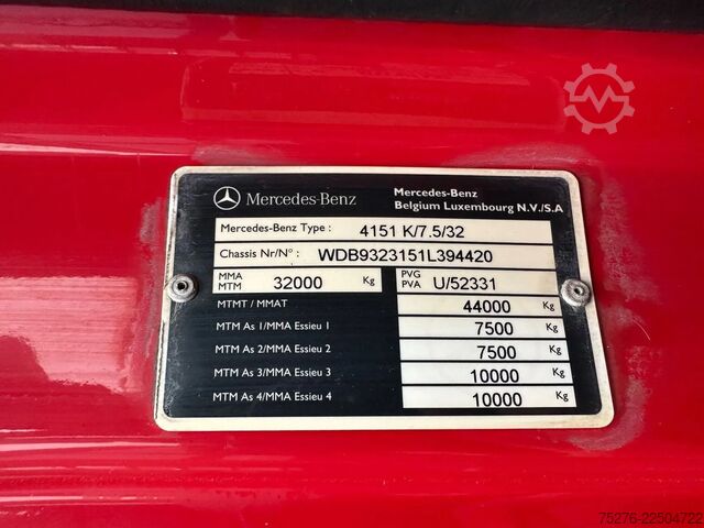βαλίτσα Mercedes-Benz Actros 4151 V8 8x4  Euro 5
