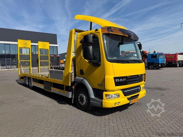 Bestelwagen autodrager DAF LF 45 Machinetransporter Hydraulic ramps 48.000 km