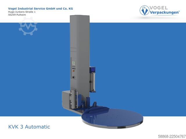 Automatisk palleomvikler med fjernbetjening Vogel KVK 3 Automatik Anlegen/Abschneiden