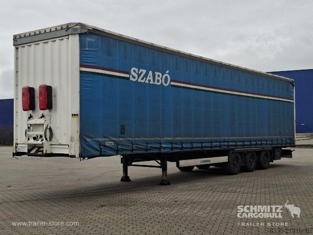 Open semitrailer with tarp Krone Curtainsider Mega