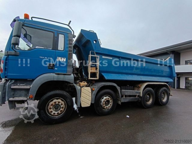 Kipper LKW MAN MAN TGA 35.430 / 8X4 / Meiller Mulde / German