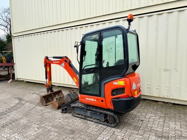 Minibagger KUBOTA KX016-4 / 2020 BJ / 1.109 Stunden / 3 x Löffel