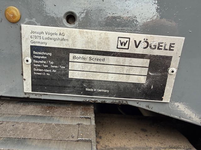 Asfaltmenginstallatie VÖGELE Super 1900-3i AB600-3TP2 Bohle 6m bis 8m ZSA