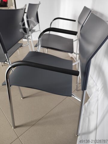Bureaustoel design – Stalen buisstoel voor projectinrichting THONET S 360 F - DELPHIN DESIGN
