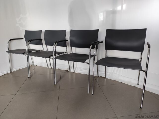 Bureaustoel design – Stalen buisstoel voor projectinrichting THONET S 360 F - DELPHIN DESIGN