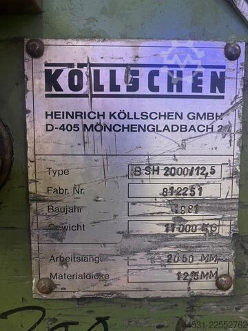 Guillotineschaar Köllschen BSH 2000/ 12,5