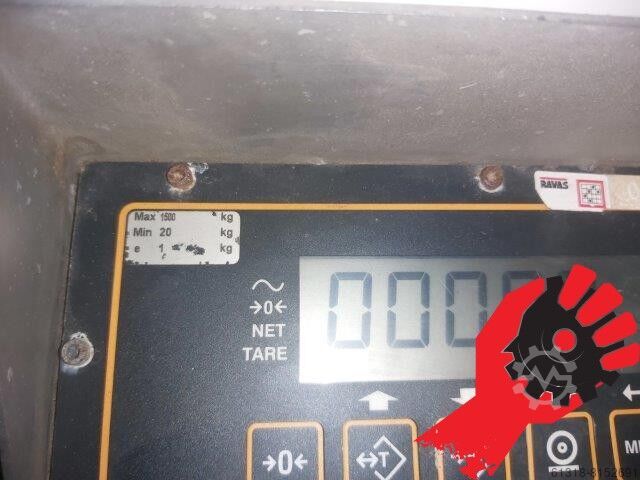 Roestvrijstalen vloerweegschaal Ravas RWB ND CE
