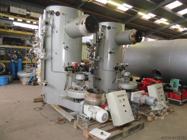 Nagy sebességű gőzfejlesztő Certuss 1.300 kg/h x 10 bar, Ölfeuerung