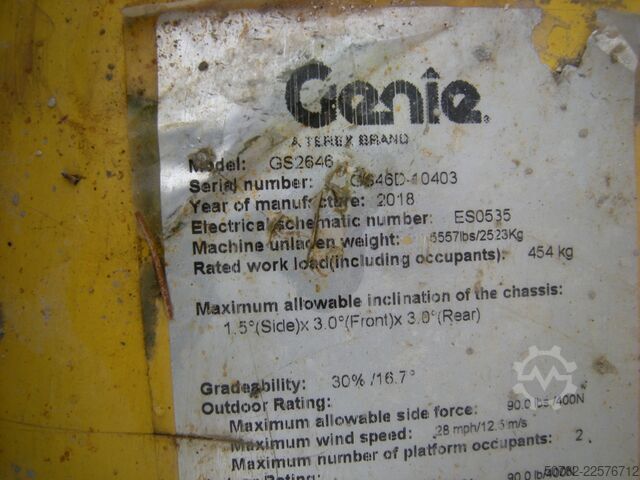 Podnośnik nożycowy Genie GS 2646 (ID0403)
