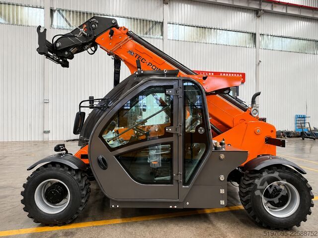 Telescopic loader including bucket and forks Tec-Point T2506 Teleskoplader 2,5 t / 6,0 m – EU Stage V – AC - NEU