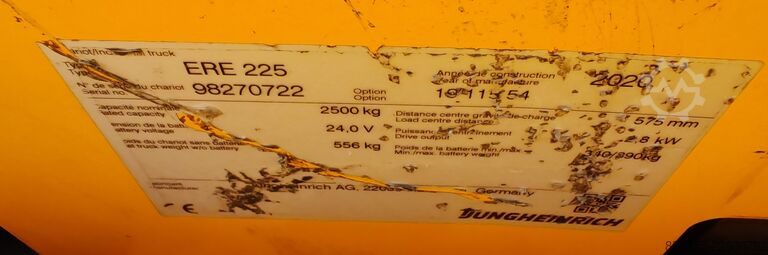  Jungheinrich ERE 225 batt2025/ 2t
