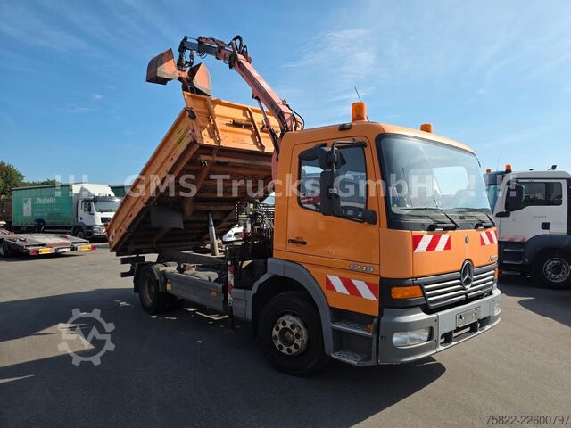 Basculantă MERCEDES-BENZ Atego 1218 / Kipper+Kran / load 5,2ton / E3