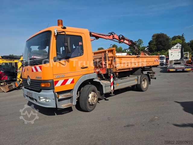 Basculantă MERCEDES-BENZ Atego 1218 / Kipper+Kran / load 5,2ton / E3