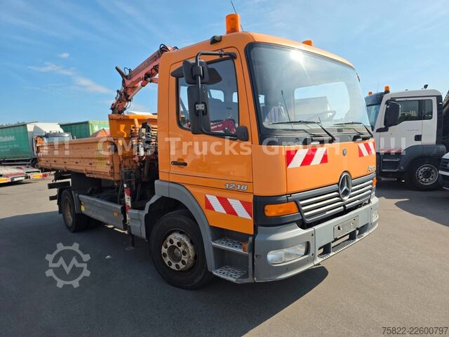 Basculantă MERCEDES-BENZ Atego 1218 / Kipper+Kran / load 5,2ton / E3