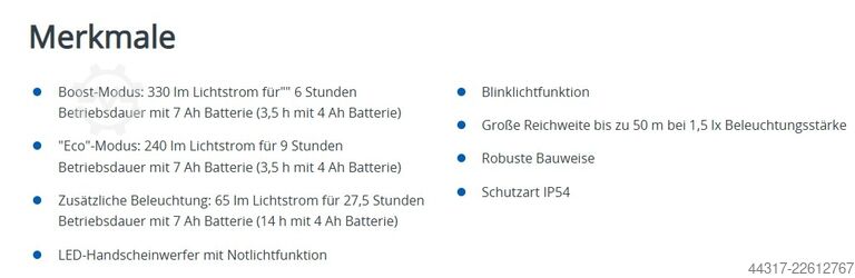 LED-Handscheinwerfer Eaton W 270.34 LED Upgrade