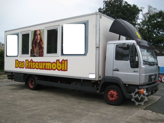 Egyedi felépítményű teherautó MAN 8.163 Friseurmobil 4 Arbeitsplätze *TÜV 08-2027*