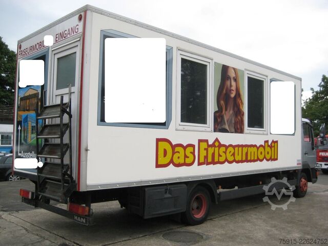 Egyedi felépítményű teherautó MAN 8.163 Friseurmobil 4 Arbeitsplätze *TÜV 08-2027*