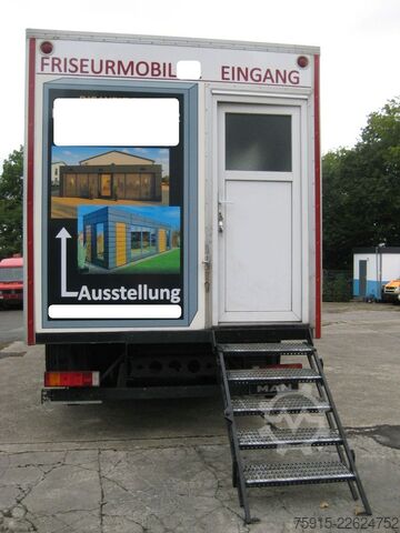 Egyedi felépítményű teherautó MAN 8.163 Friseurmobil 4 Arbeitsplätze *TÜV 08-2027*