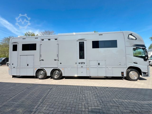 Cattle truck VOLVO FM 430 STX 6 Pferde Pop-Out, Pop-UP, Küche unten