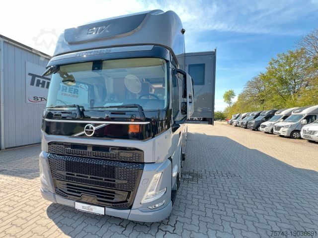 Cattle truck VOLVO FM 430 STX 6 Pferde Pop-Out, Pop-UP, Küche unten