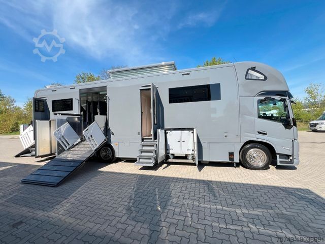 Cattle truck VOLVO FM 430 STX 6 Pferde Pop-Out, Pop-UP, Küche unten