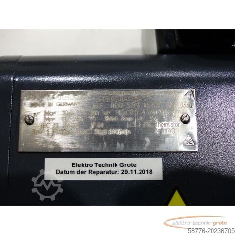 Motor Siemens Siemens 1FT5072-0AC01-2-Z mit 12 Monaten Gewährleistung!