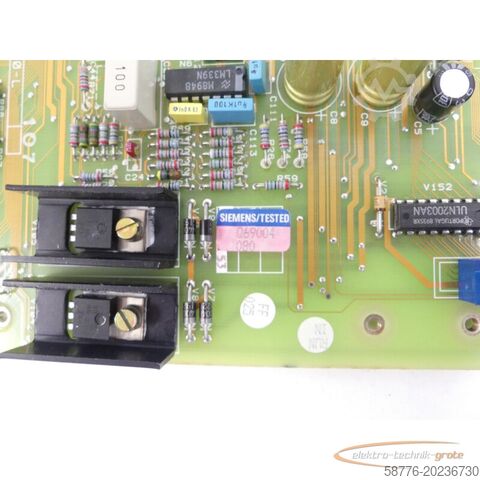 Component Siemens C98043-A1200-L 107 Steuerungskarte SN:Q69004