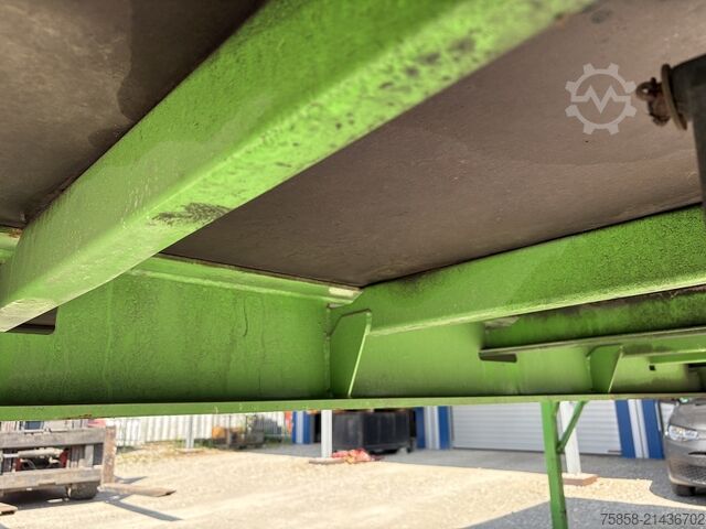 Ładownia wymienna z platformąWechselbrücke z platformąŚwiadoma nadbudowa z platformąWechselbrücke z  Krone Baustoff 7,45 Multilockrahmen Türen