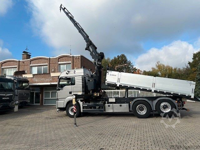 Autokran MAN 28.500 TGS 3Skipper + Fassi 395 Kran+Greifer 6x2