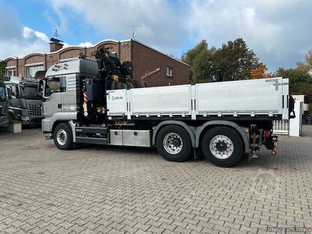 Autokran MAN 28.500 TGS 3Skipper + Fassi 395 Kran+Greifer 6x2