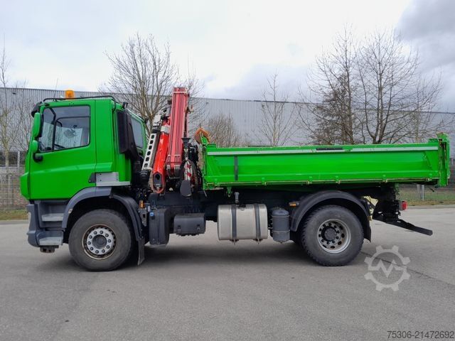 Three-sided tipper truck DAF FA CF 340 DC Krankipper
