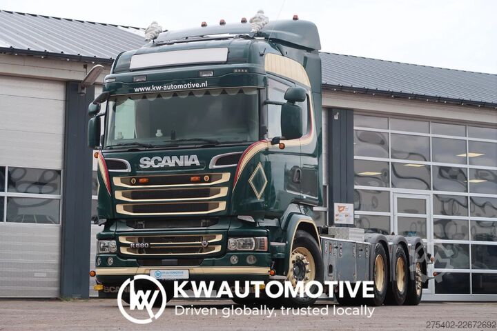 Sistema de braço de gancho Scania R580 V8 LB8X4HNB/ Full AIR/ PTO/  SWAP- CONTAIN...