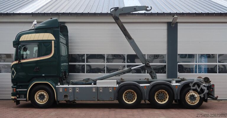 Sistema de braço de gancho Scania R580 V8 LB8X4HNB/ Full AIR/ PTO/  SWAP- CONTAIN...
