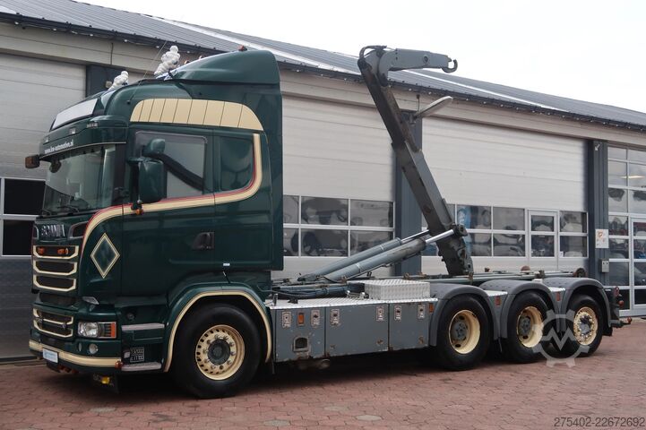 Sistema de braço de gancho Scania R580 V8 LB8X4HNB/ Full AIR/ PTO/  SWAP- CONTAIN...