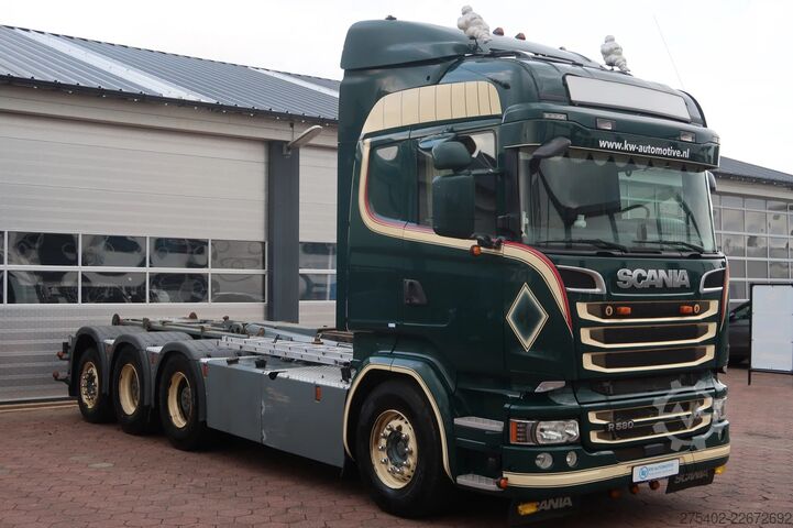 Sistema de braço de gancho Scania R580 V8 LB8X4HNB/ Full AIR/ PTO/  SWAP- CONTAIN...