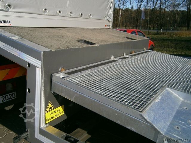 Dieplader oplegger Gabelstaplertransporter Tiefbett Rampen