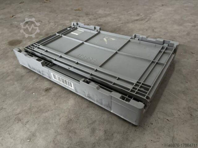 Stapeldoos 100x Klappkiste Faltkiste Faltbox 600x400x400mm, grau