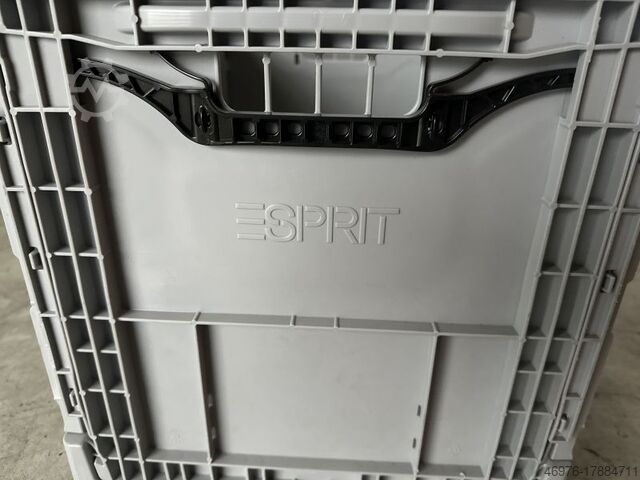 Stapeldoos 100x Klappkiste Faltkiste Faltbox 600x400x400mm, grau